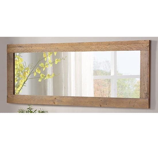 Nebura Wooden Extra Long Wall Mirror In Reclaimed Wood_1