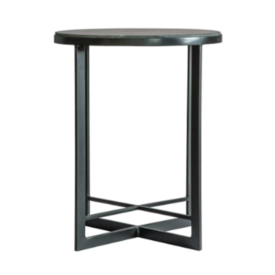Nectar Round Marble Side Table With Black Metal Frame_3