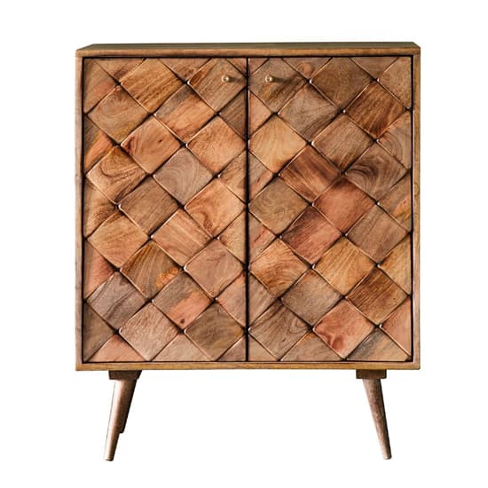 Neenah Compact Mango Wood Sideboard With 2 Doors In Burnt Wax_4