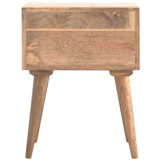Neligh Wooden Bedside Cabinet In Natural Oak Ish With 2 Drawers_4