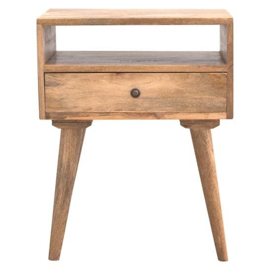 Neligh Wooden Bedside Cabinet In Natural Oak Ish With Open Slot_2