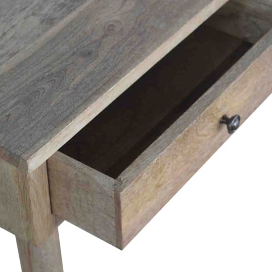 Neligh Wooden Console Table In Natural Oak Ish With 2 Drawers_3