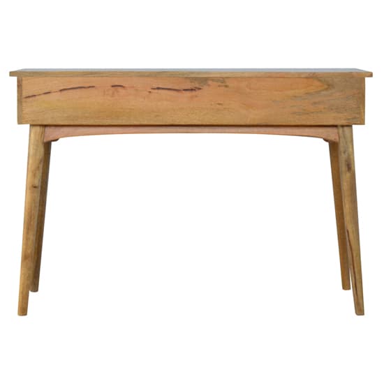 Neligh Wooden Console Table In Natural Oak Ish With 3 Drawers_4