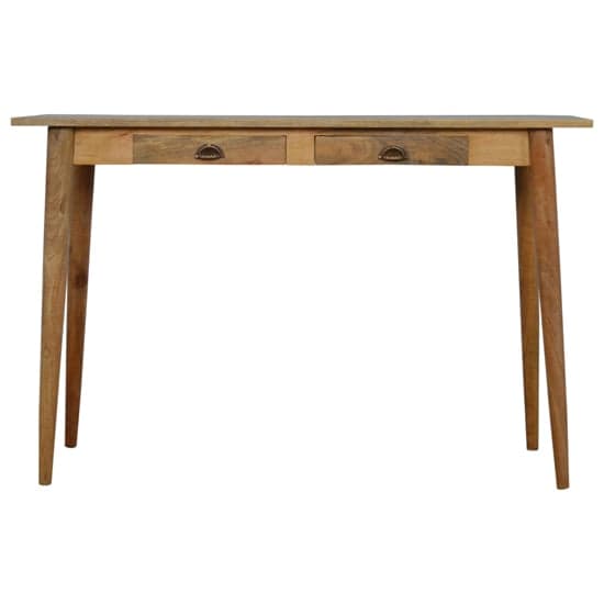Ouzel Wooden Study Desk In Natural Oak Ish With 2 Drawers_2