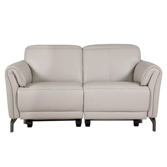 Nellie Leather Electric Recliner 2 Seater Sofa In Cashmere_2