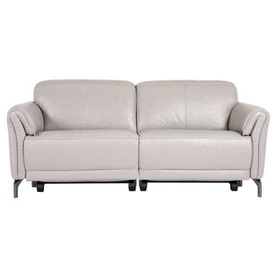 Nellie Leather Electric Recliner 3 Seater Sofa In Cashmere_2