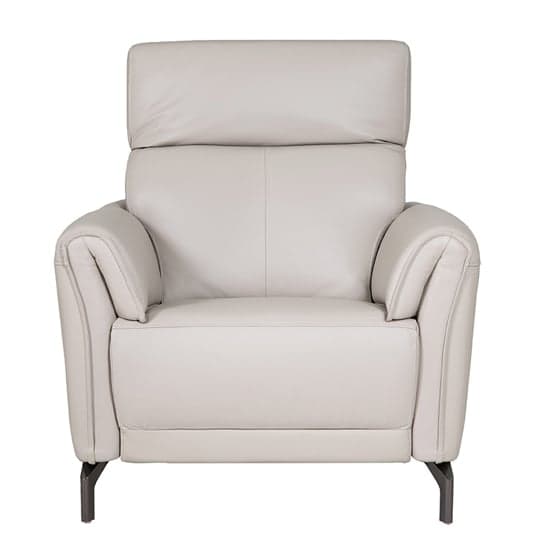 Nellie Leather Fixed Armchair In Cashmere_2