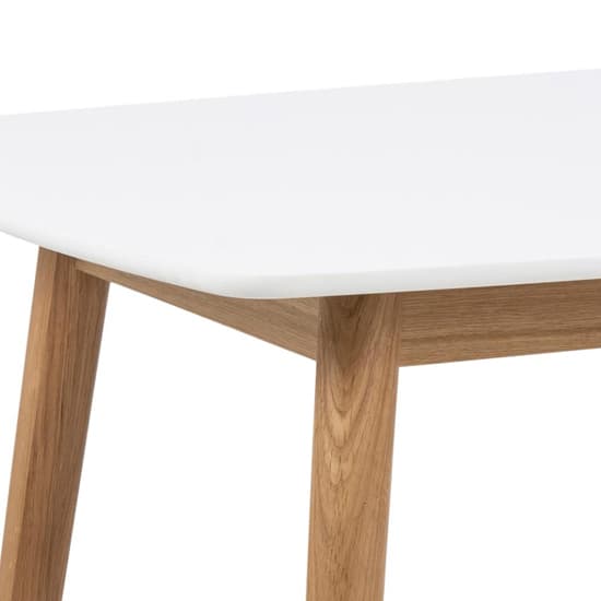 Nephi Wooden Dining Table Rectangular In White And Oak_3