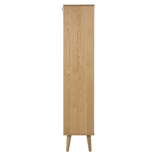 Nephi Wooden Display Cabinet With 4 Doors In Oak_5