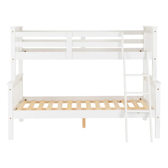 Nevada Wooden Triple Sleeper Bunk Bed In White_4