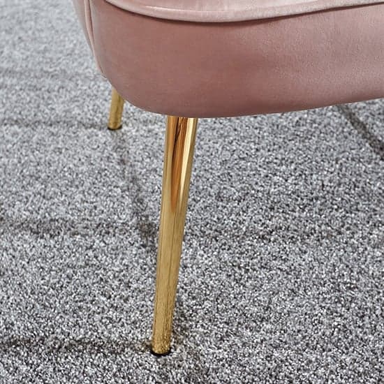 Pulford Velvet Upholstered Armchair In Blush Pink_3