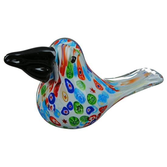 Newark Glass Bird Candy Sculpture In Multicolour_3