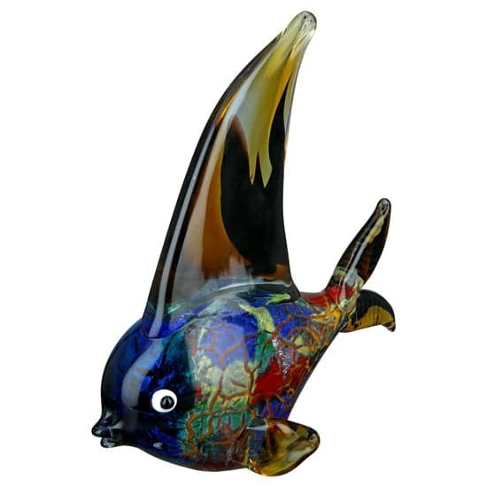 Newark Glass Fish Mondo Sculpture In Multicolour_2