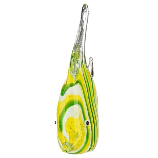 Newark Glass Fish Sculpture In Yellow And Green_2