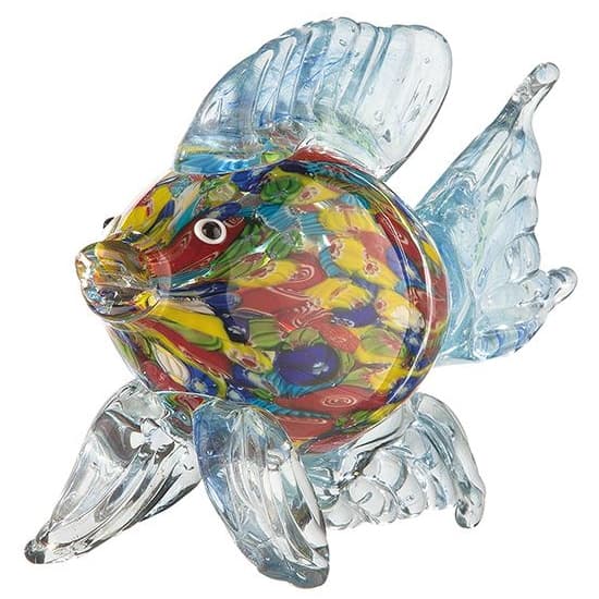 Newark Glass Sea Fish Sculpture In Multicolour_3