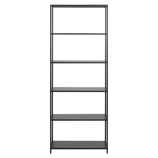 Newberry Metal Bookcase With 5 Shelves In Black_2