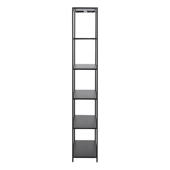 Newberry Metal Bookcase With 5 Shelves In Black_3