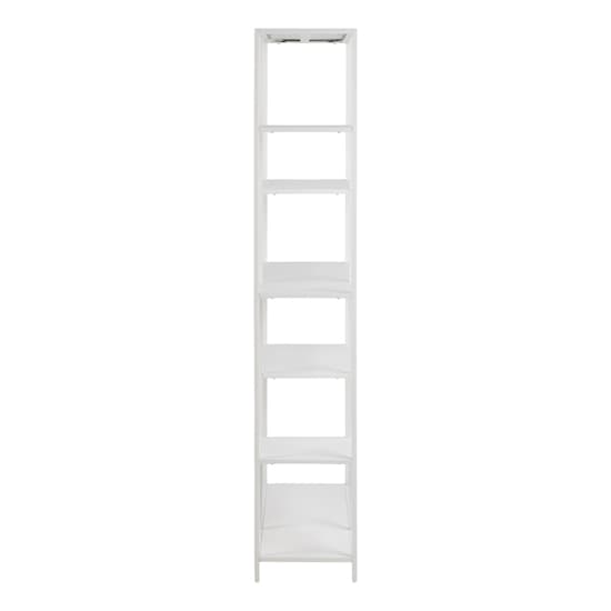 Newberry Metal Bookcase With 6 Shelves In White_4