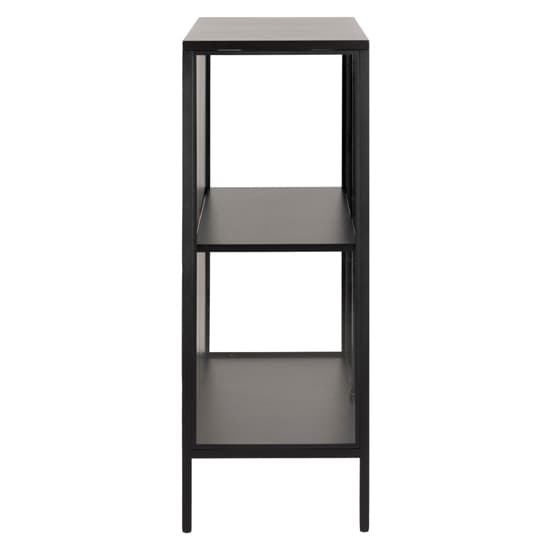 Newberry Metal Display Cabinet Small With 2 Doors In Matt Black_5