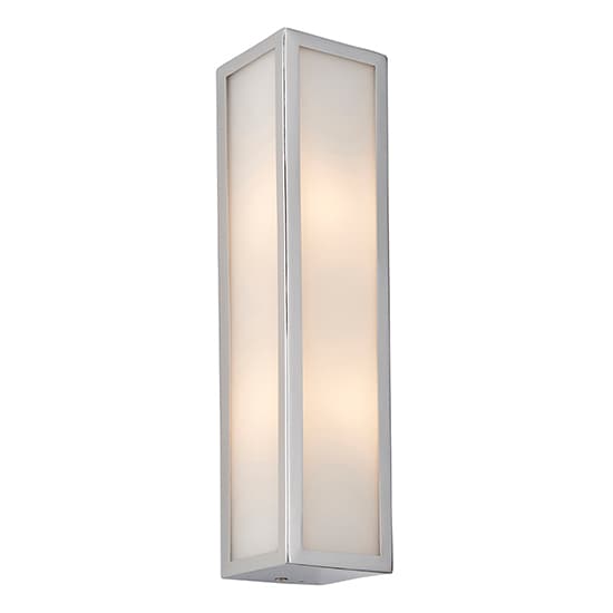Newham Large Wall Light In Chrome With Frosted Glass Diffuser_5