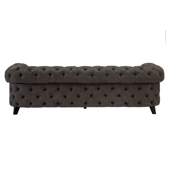 Newton Upholstered Fabric 3 Seater Sofa In Grey_4
