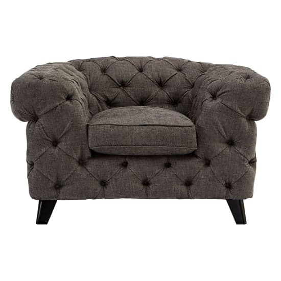 Newton Upholstered Fabric Armchair In Grey_2