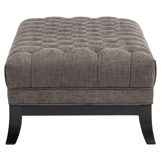 Newton Upholstered Fabric Footstool In Grey_3