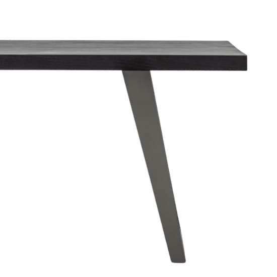 Newtown Large Wooden Dining Table With Metal Legs In Black_6