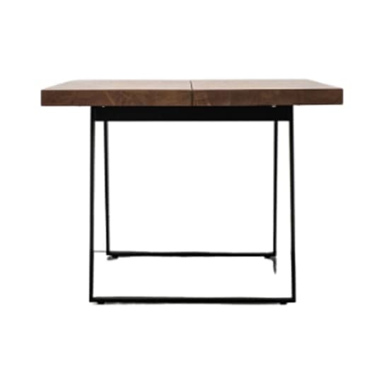 Newtown Small Wooden Dining Table With Metal Legs In Natural_3