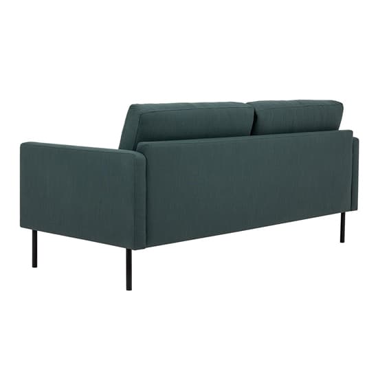 Nexa Fabric 2 Seater Sofa In Dark Green With Black Legs_3