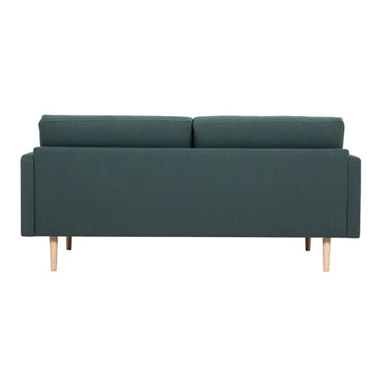 Nexa Fabric 2 Seater Sofa In Dark Green With Oak Legs_4