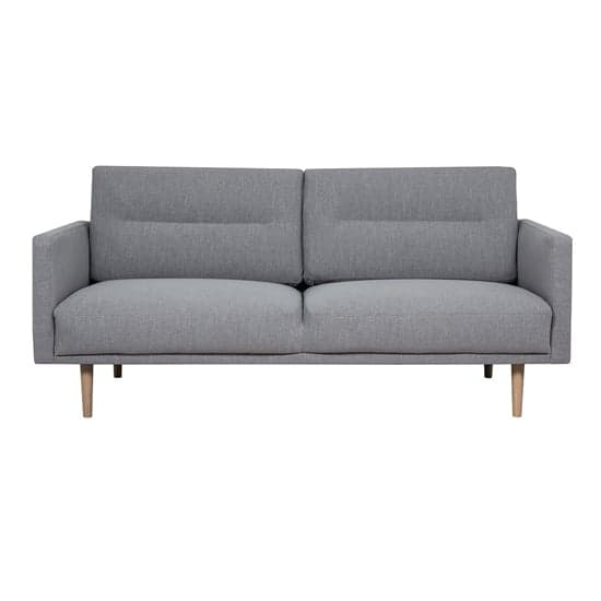 Nexa Fabric 2 Seater Sofa In Soul Grey With Oak Legs_2
