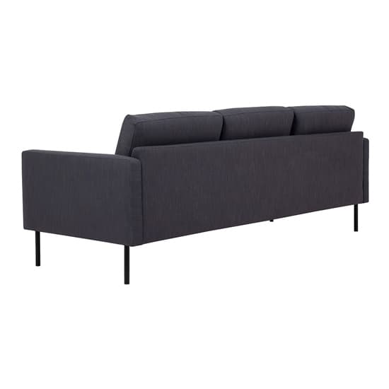 Nexa Fabric 3 Seater Sofa In Anthracite With Black Legs_3