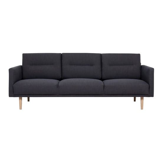 Nexa Fabric 3 Seater Sofa In Anthracite With Oak Legs_2