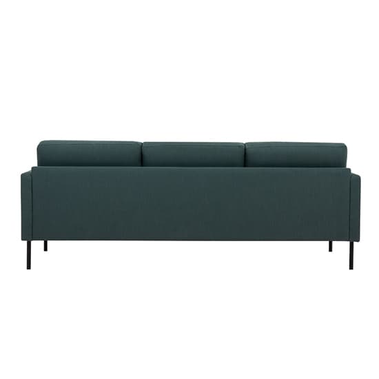 Nexa Fabric 3 Seater Sofa In Dark Green With Black Legs_4