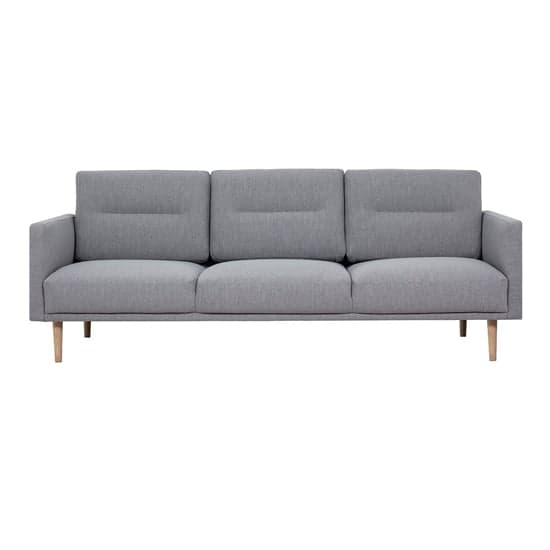 Nexa Fabric 3 Seater Sofa In Soul Grey With Oak Legs_2