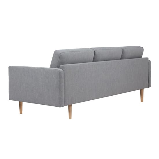 Nexa Fabric 3 Seater Sofa In Soul Grey With Oak Legs_3