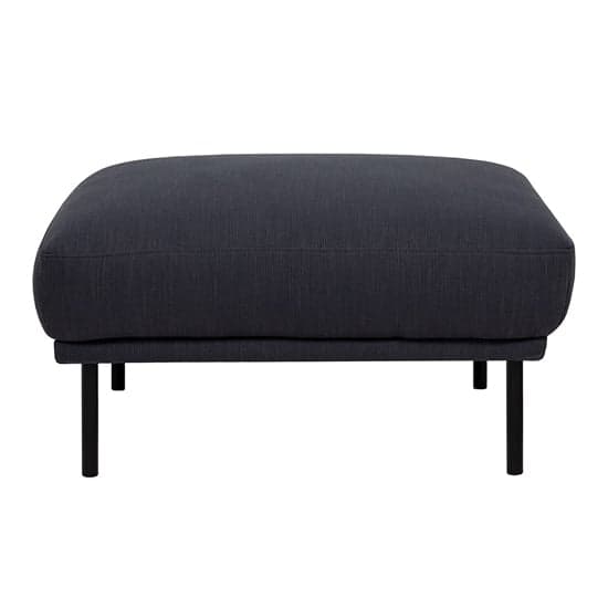 Nexa Fabric Footstool In Anthracite With Black Legs_2