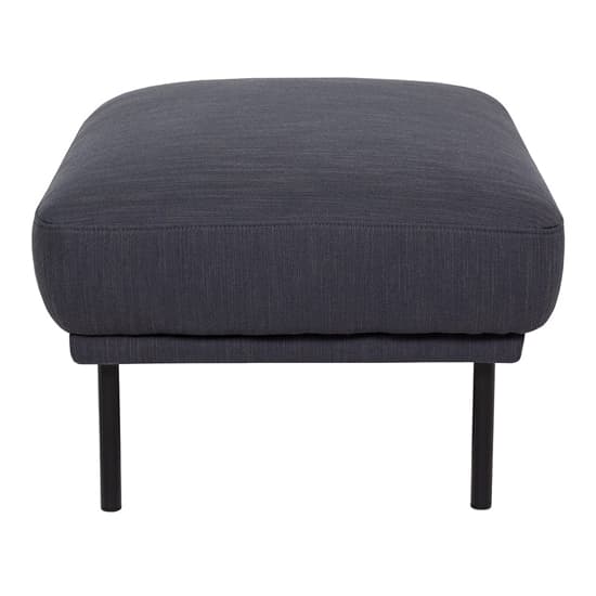 Nexa Fabric Footstool In Anthracite With Black Legs_3