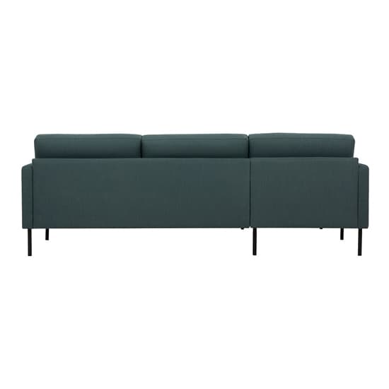 Nexa Fabric Left Handed Corner  Sofa In Dark Green And Black Leg_4