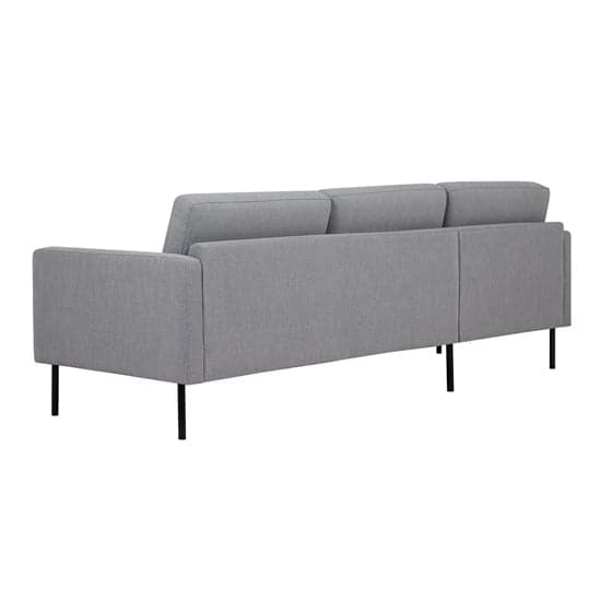 Nexa Fabric Left Handed Corner Sofa In Soul Grey With Black Legs_3