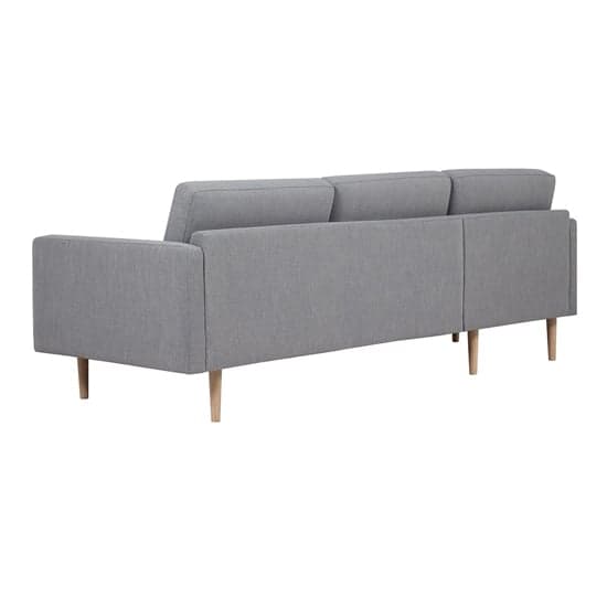 Nexa Fabric Left Handed Corner Sofa In Soul Grey With Oak Legs_3