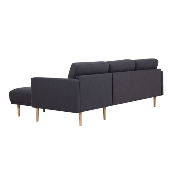 Nexa Fabric Right Handed Corner Sofa In Anthracite With Oak Legs_3