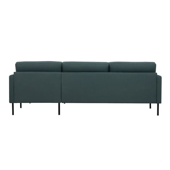 Nexa Fabric Right Handed Corner Sofa In Dark Green And Black Leg_4