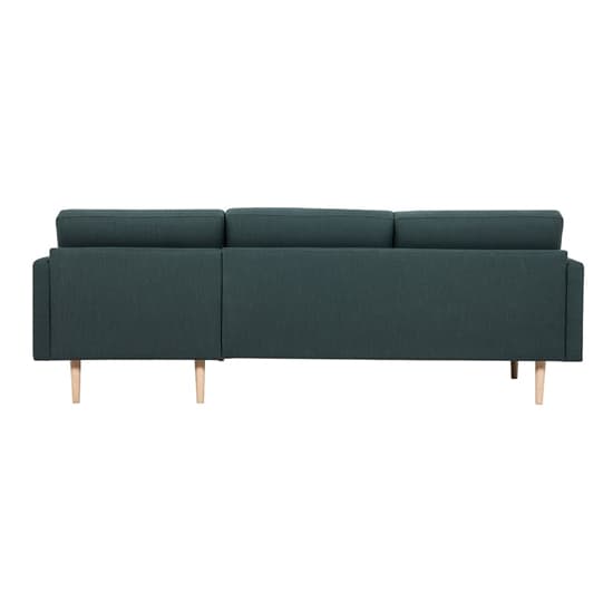 Nexa Fabric Right Handed Corner Sofa In Dark Green With Oak Legs_4