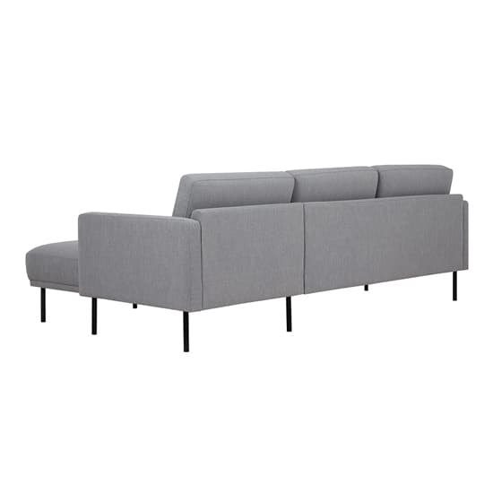 Nexa Fabric Right Handed Corner Sofa In Soul Grey With Black Leg_3