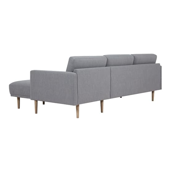 Nexa Fabric Right Handed Corner Sofa In Soul Grey With Oak Legs_3
