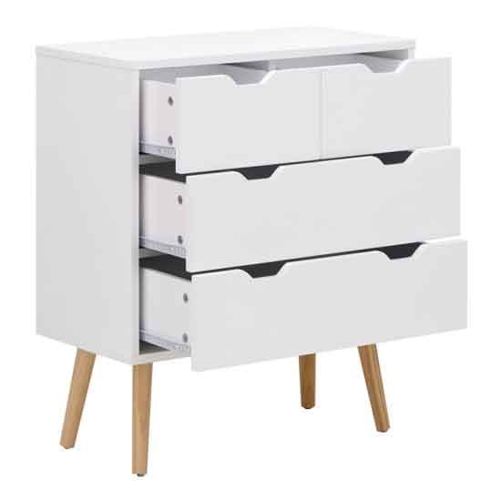 Norwich Wooden Chest Of 4 Drawers In White_5