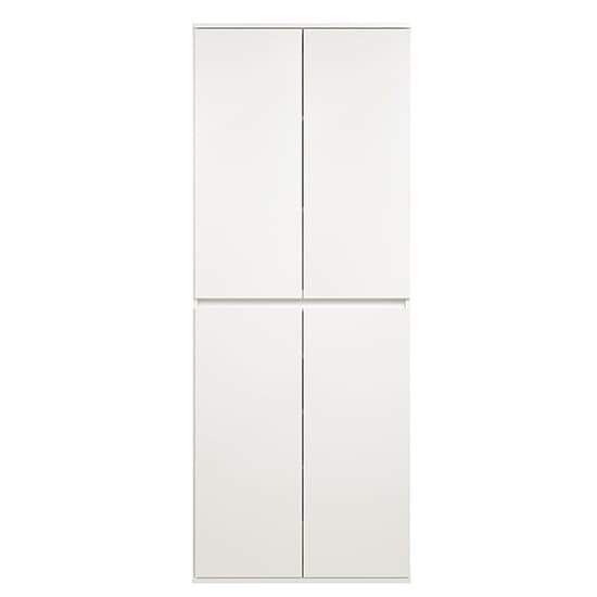 Nitra Wooden Hallway Storage Cabinet With 4 Doors In White_5