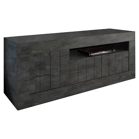 Nitro Wooden TV Stand With 3 Doors In Oxide_2